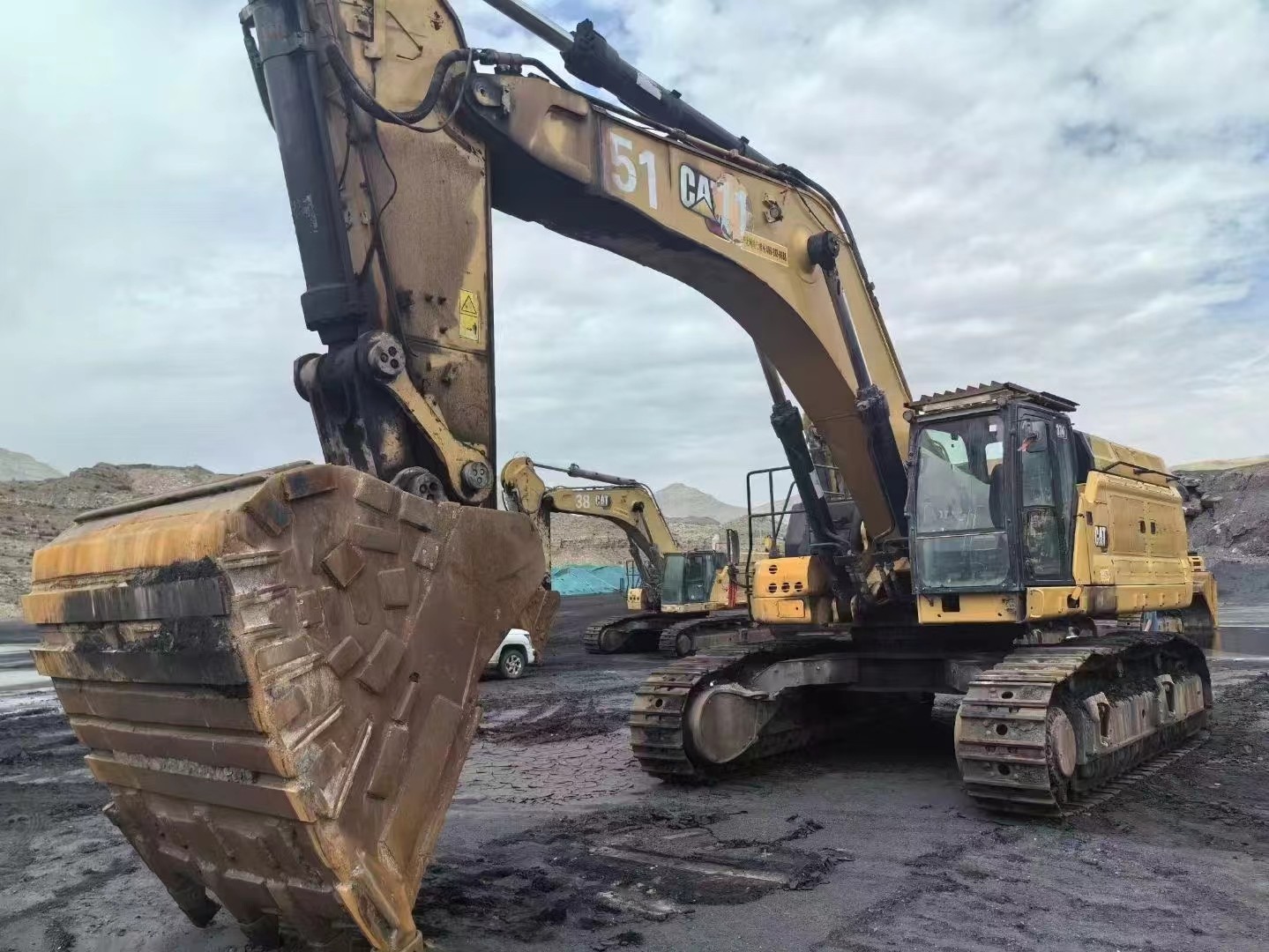 original Giantic 374 Cat Used Crawler Excavators 361kw Rated Power for mining