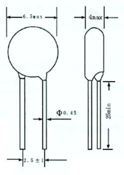 MF11 104 NTC Thermistor 100k Ohm Temperature Compensation Type Negative Temperature Thermistor For PC Power Supply