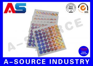 China Anti-fake Plastic Custom Holographic Stickers Order Custom Stickers Peptide Label Box Packaging wholesale