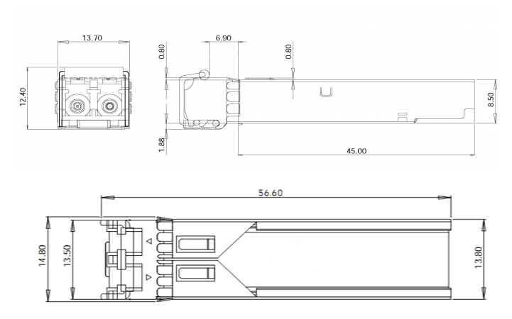 1000base-lx high performance 1310nm 20km 1.25g sfp