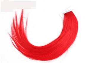 China Soft Smooth Red Tape In Virgin Human Hair Weave Extensions Double Side PU Skin Weft wholesale