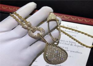 China Luxury 18K Gold Diamond Necklace wholesale gold jewelry manufacturers wholesale