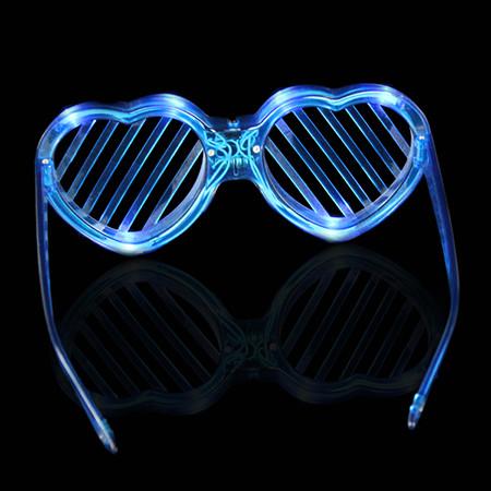 Multi-Color Heart Shaped LED Fashion Sunglasses For Concerts, Party, Night Clubs