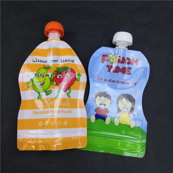 Liquid Beverage 100ml 4oz BPA Free Spout Pouch Packaging