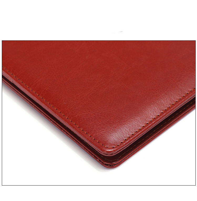 Durable Business PU Leather Notepad Portfolio Multiscene Recyclable Custom Logo