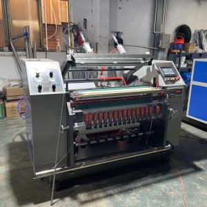 China Nonwoven Melt Blown Fabric Automatic Slitting Machine Thermal Paper Bopp Tape Rewinding Machine on sale