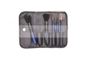 China 5 PCS Blue Ferrule Makeup Brush Gift Set / Powder Makeup Brush on sale