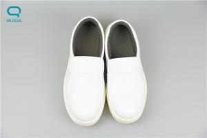 China Industrial ESD Work Shoes , PU Outsole , Canvas Upper , White on sale