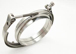 China 4 Inch 102mm Stainless 304 V-band Clamp Exhaust Downpipe Female Male Flange Kit on sale