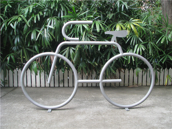 Embedded Mounted Bike Parking Racks Steel Material 1250mm Length OEM