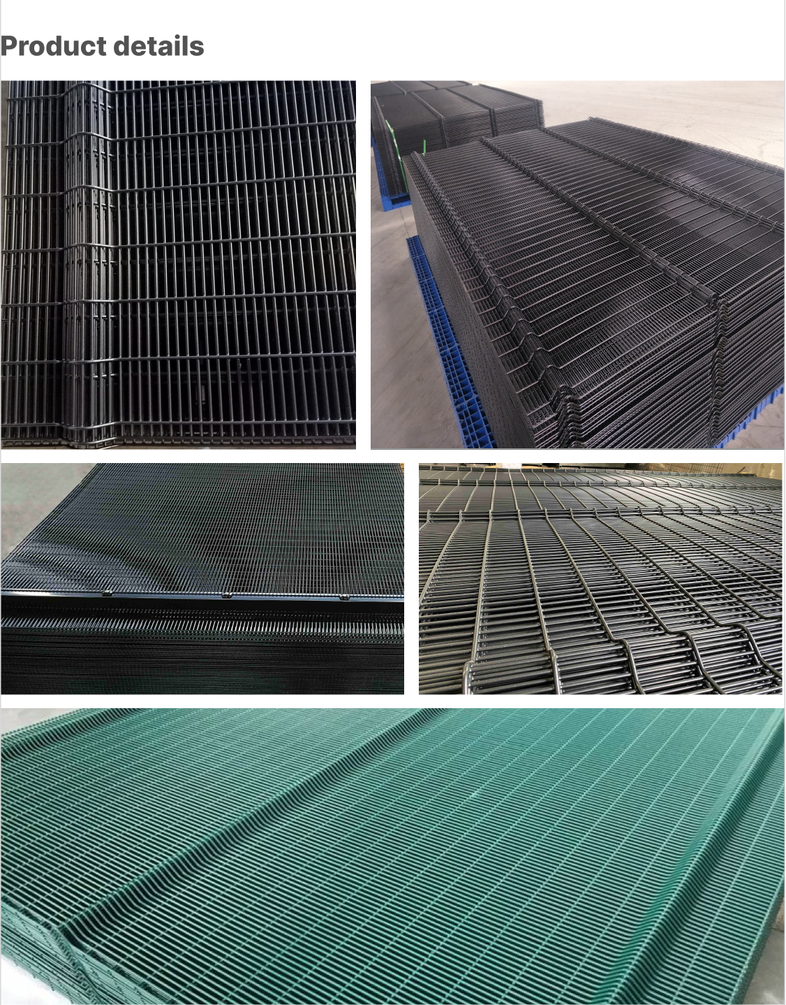 Curved Metal Steel 358 Mesh Anti Climb Security Fencing Powder Coated Customized
