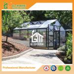 Aluminum Greenhouse-Titan series-406X306X243CM-Green/Black Color-10mm thick PC