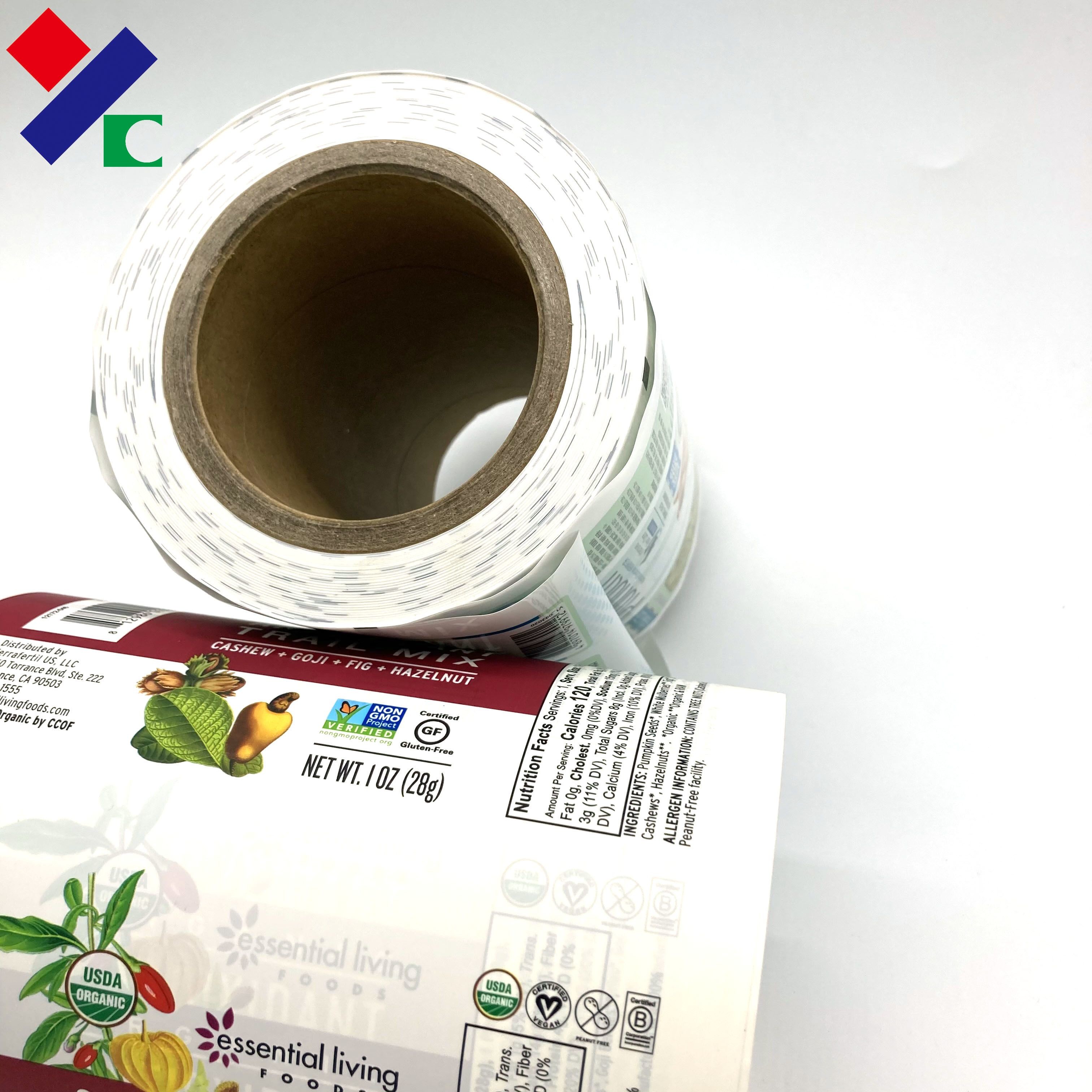 OEM Flexible Food Packaging Film Roll Sachet Pack For Potato Chips Printing Laminated