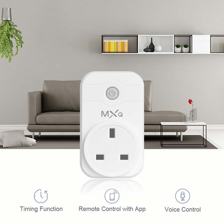 UK Home WIFI Smart Plug AC 110 - 240 V Residential / General - Purpose With Timer