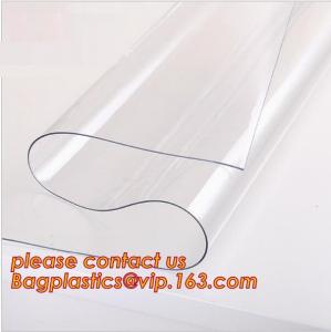 China SUPER CLEAR ECO Oil proof disposable plastic tablecloth table mats frosted crystal board waterproof PVC soft glass cloth wholesale