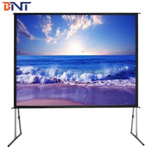 China 150 Inch Electric Rear Projection Screen , Lightweight Fast Fold Screen on sale
