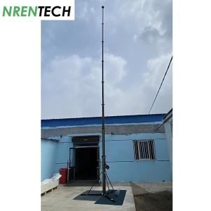 China 15m Aluminum Mobile Crank Up Telescopic Radio Antenna Mast 10kg payloads wholesale