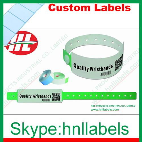 Quality Thermal Synthetic Medical Identification Wristbands WB02 for sale