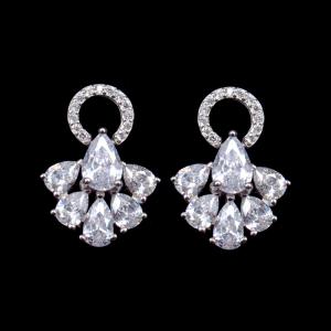 China Delicate Special Rhinestone Stud Drop Earrings For Women And Girls wholesale