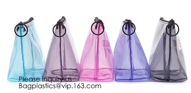 Girls clear PVC hot Cosmetic Bag Travel Cosmetic Makeup Pouch with Zipper and Washable,glitter pvc cosmetic pouch