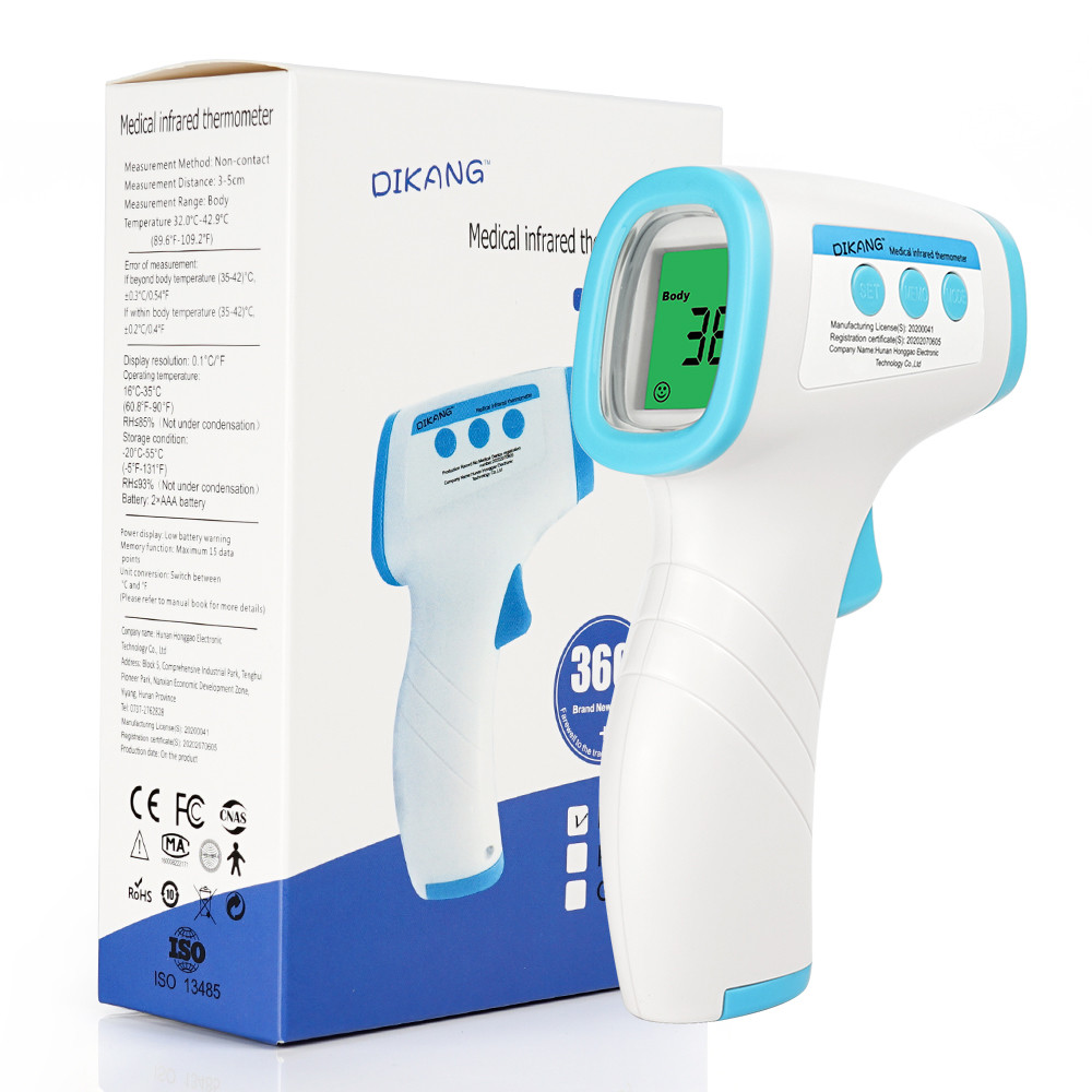 Stock Forehead Infrared Thermometer , Accurate Instant Measurement No Touch Forehead Temperature Gun
