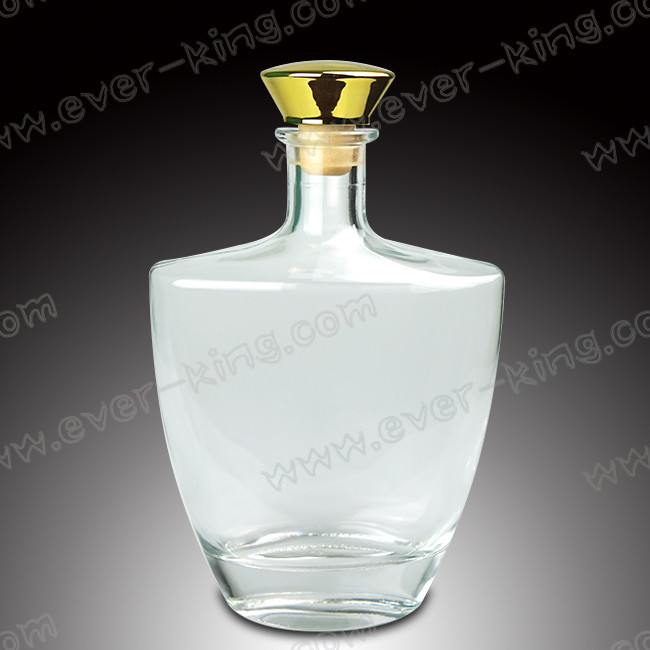 White Flint Glass 1500 ML Custom Rum Bottles