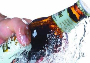 China 3in1 Monoblock Beer Filling Machine Automatic For Glass Bottle XGF18-18-6 wholesale