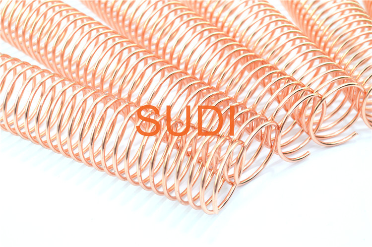 China 7/8" Electroplated Metal Spiral Coil Binding Spines For Loop Leaf Coil Book wholesale