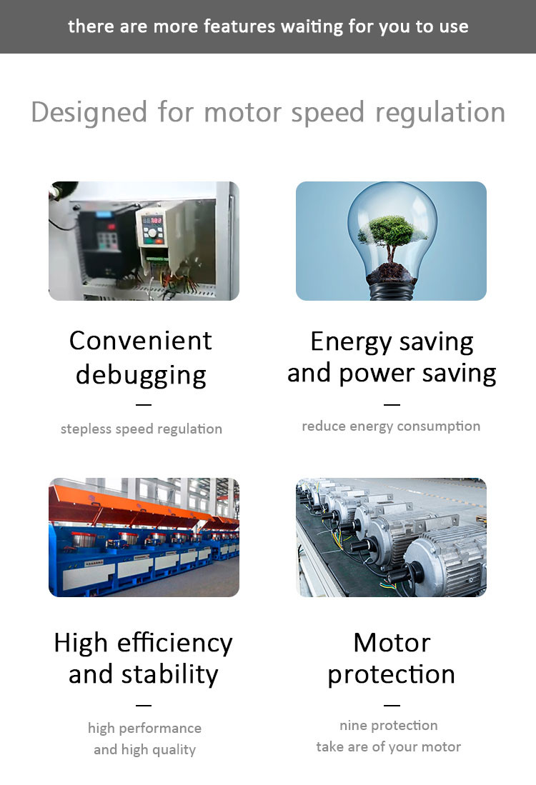 3 Phase 5.5KW Vector Control VFD Variable Frequency Drive For Manufacturing Industry
