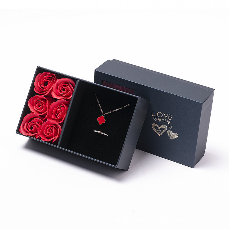 Preserved Roses Gift Boxes Soap Roses Boxes Jewelry Boxes For Valentines Day Gifts