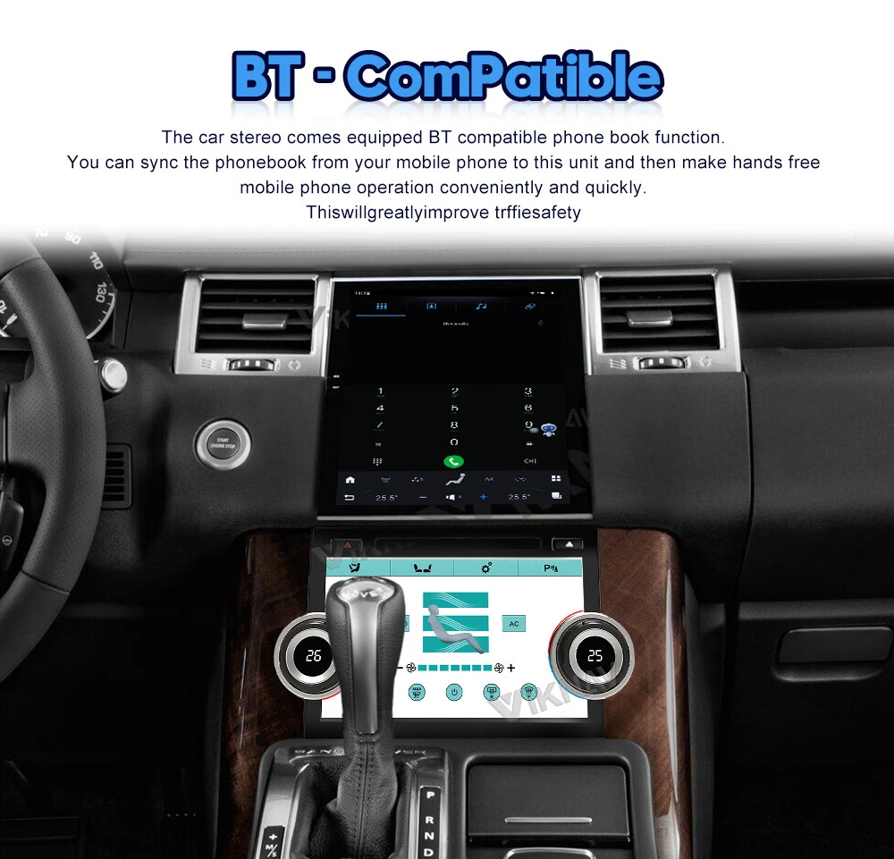 10.4 Inch Android Car Radio Range Rover Sport L320 2009-2013 Aftermarket Head Unit Touch Screen Multimedia Player