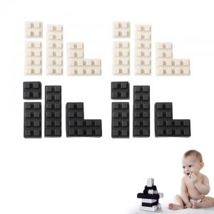China Kid Safe Chewable Silicone Building Block Toy Set wholesale
