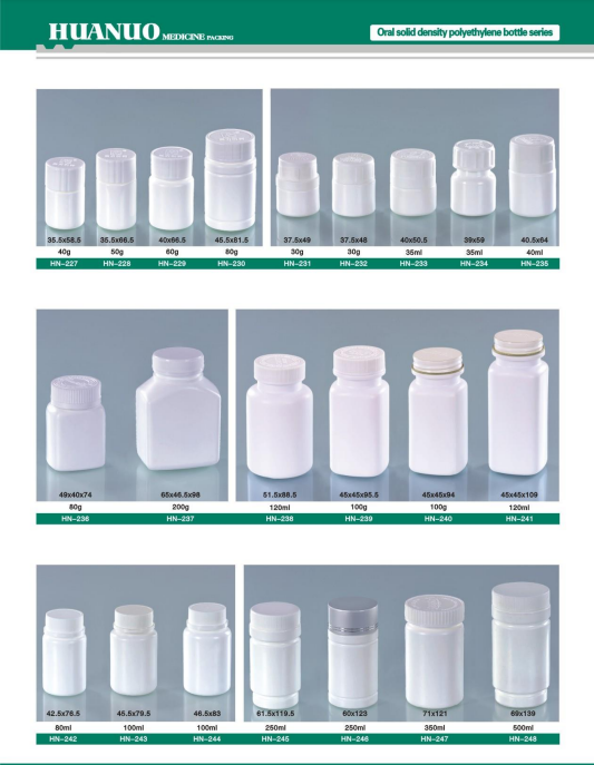 Custom Color 50ml Amber PET Pill Capsule Fish Oil Bottle with Tear-off Cap/ Screw Cap