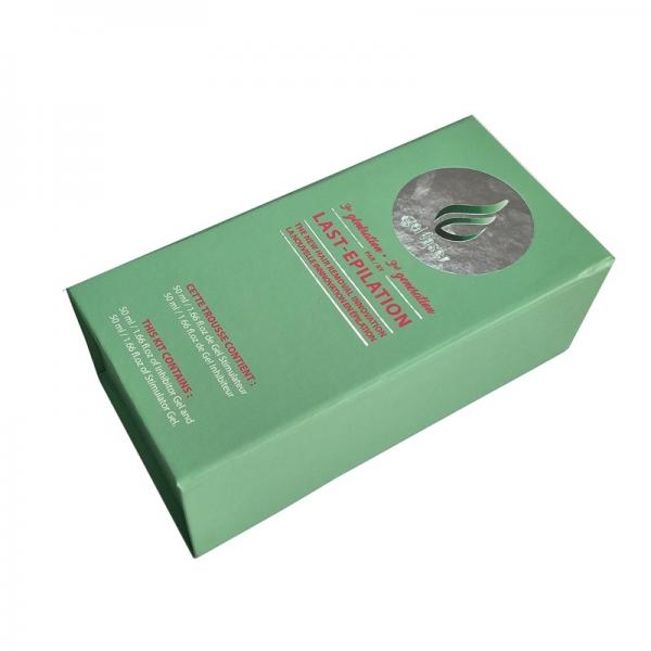 Quality Light Green Printed Shipping Boxes Lined Foam Perfume Bottle Packaging for sale