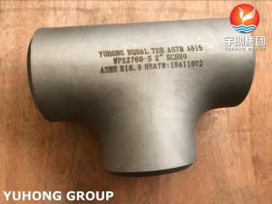 China B16.9 Buttweld Pipe Fittings ASTM A815 WP32760 / 1.4501 Super Duplex Steel Equal Tee wholesale