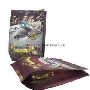 Plastic Side Gusset Coffee Bean Bags , Aluminium Foil Pouches With Strong Sealing