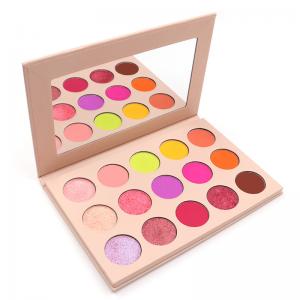 China COA Waterproof 15 Warm Color Eyeshadow Palette For Daily Use wholesale