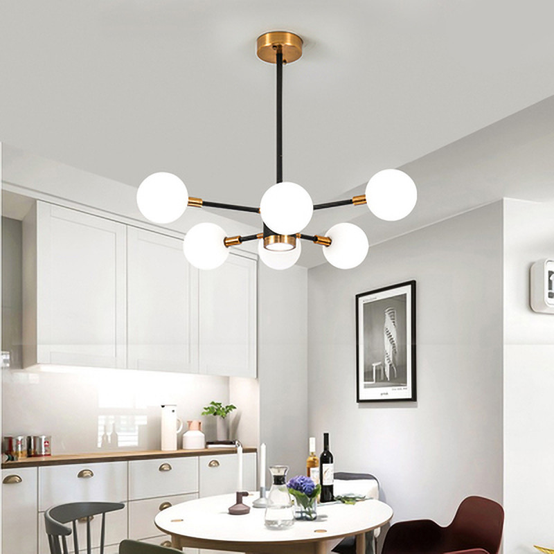 Nordic Molecular LED Pendant Lights Creative Chandelier Bedroom Living Room Dining Room minimalist lamp(WH-MI-433)