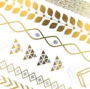 Quality Gold Metallic Temporary tattoo for sale