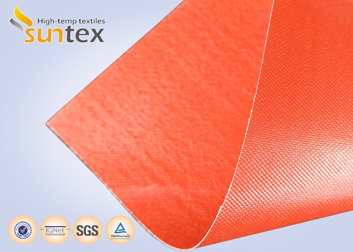 China Silicone Coated Bulk Fiberglass Cloth Roll Resistant High Temperature Up To 1000 C Degree wholesale