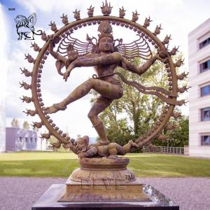 China BLVE Bronze Hindu God Idols Statue Metal Indian Religious Nataraja Sculpture Large Outdoor wholesale
