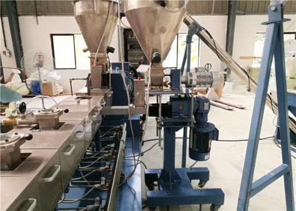 Plastic Twin Screw Extruder Machine For Filler Masterbatch Making CE ISO Approval