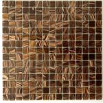 Waterproof Gold Line Series Glass Mosaic Tile For Bar / Countertop