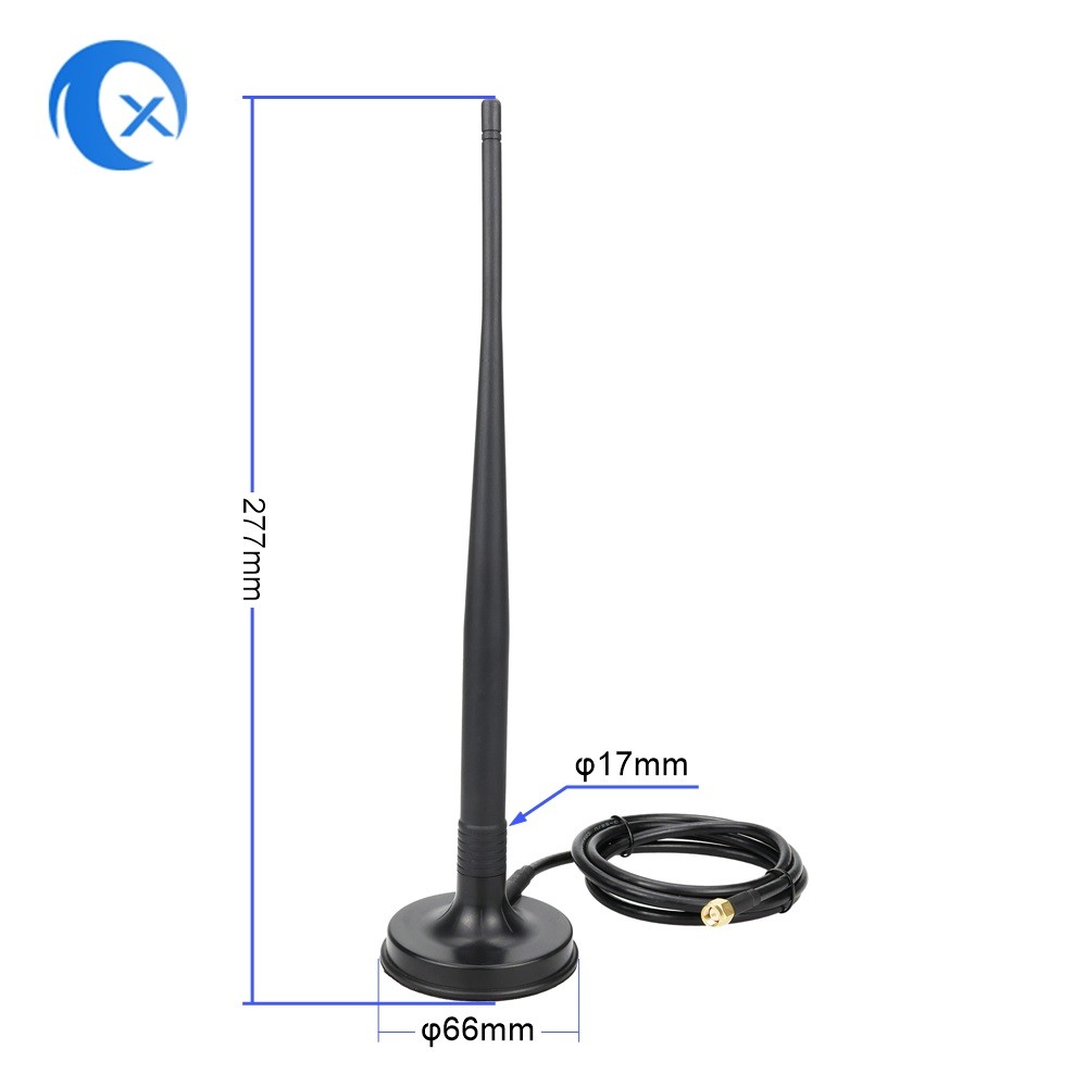 SMA Male Connector 4G LTE Magnetic Mount Antenna With LMR195 Cable