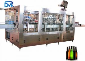 China Round Square Glass Bottle Soda Filling Machine 18 Filling Heads 3500kg Weight wholesale