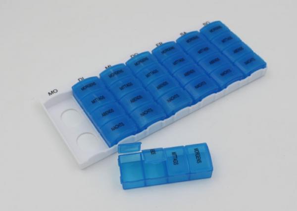 Quality Compartment Storage Plastic Pill Box Monthly Pill Organizer For Elderly for sale