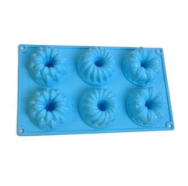 Silicone manufacturer Silicone baking tools 6 cups doughnuts shaped silicone