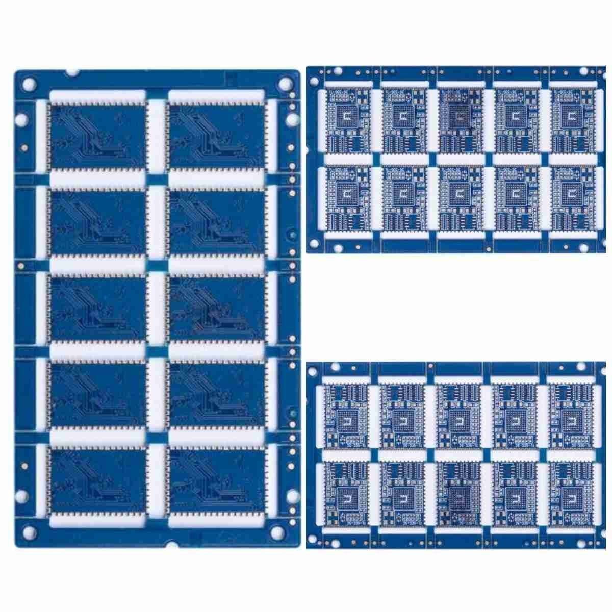 ENIG 2u Multilayer custom printed circuit board 4L Matt Blue Solder Mask