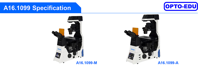 OPTO EDU A16.1099 Full Auto Semi-APO Inverted Fluorescent Microscope