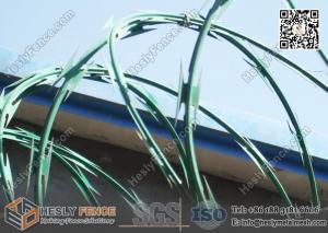 China PVC coated Concertina Cross Razor Barbed Wire Fence | Anping China Supplier on sale